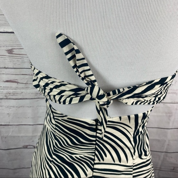 LYRIQUE strapless summer half open back summer mini cone dress Sz 10 - Picture 4 of 8